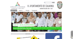 Desktop Screenshot of calakmul.gob.mx